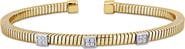 Julianna B. 3/8 CTW Cubic Zirconia Station Bangle Bracelet