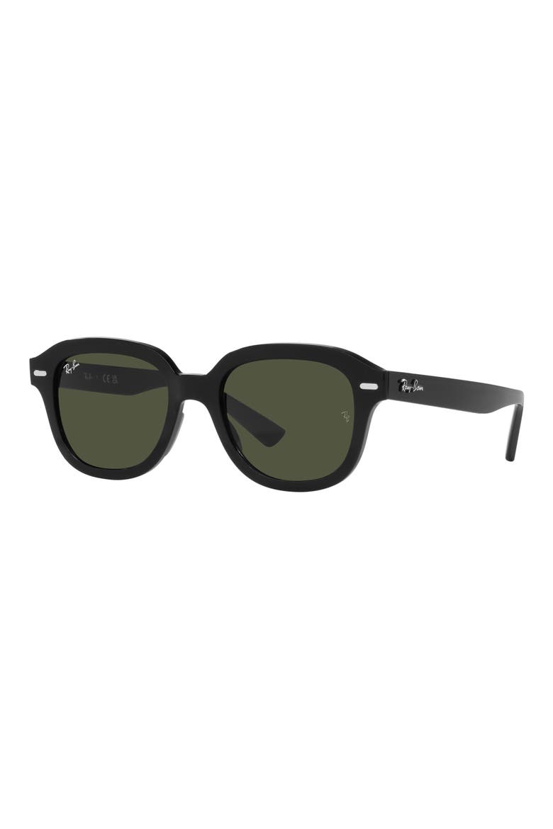 Erik 53mm Square Sunglasses, Alternate, color, BLACK