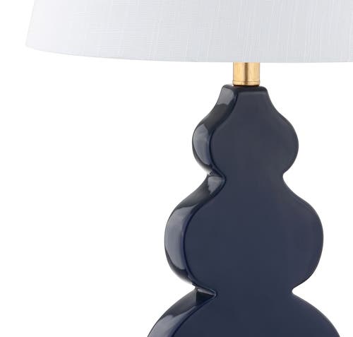 Jonathan Y Designs Carter 29in Ceramic & Resin Table Lamp In Navy/gold
