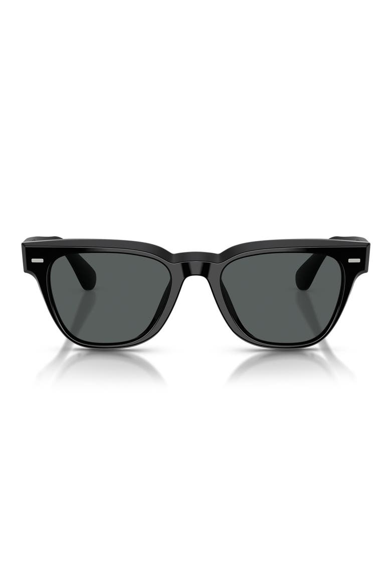Rueny 51mm Polarized Pillow Sunglasses, Main, color, BLACK / MIDNIGHT EXPRESS POLAR
