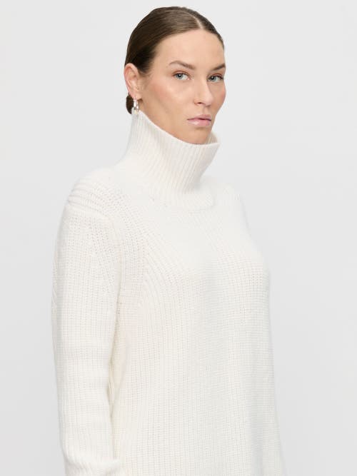 Callas Milano Barrie Ribbed Turtleneck In White