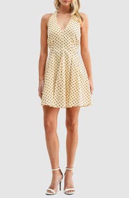 All in Favor Polka Dot Halter Dress
