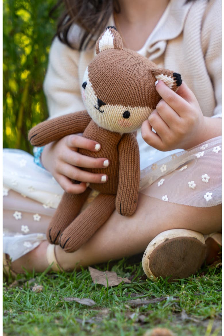Fox Cotton Stuffed Animal, Alternate, color, BROWN
