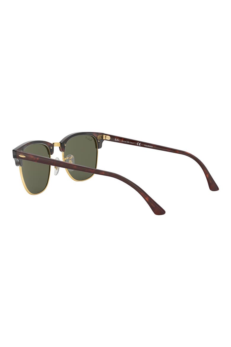 Clubmaster 55mm Polarized Sunglasses, Alternate, color, RED HAVANA