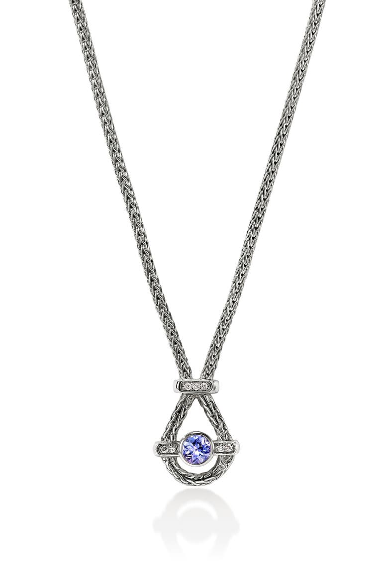 Icon Sterling Silver Pendant Necklace, Main, color, SILVER