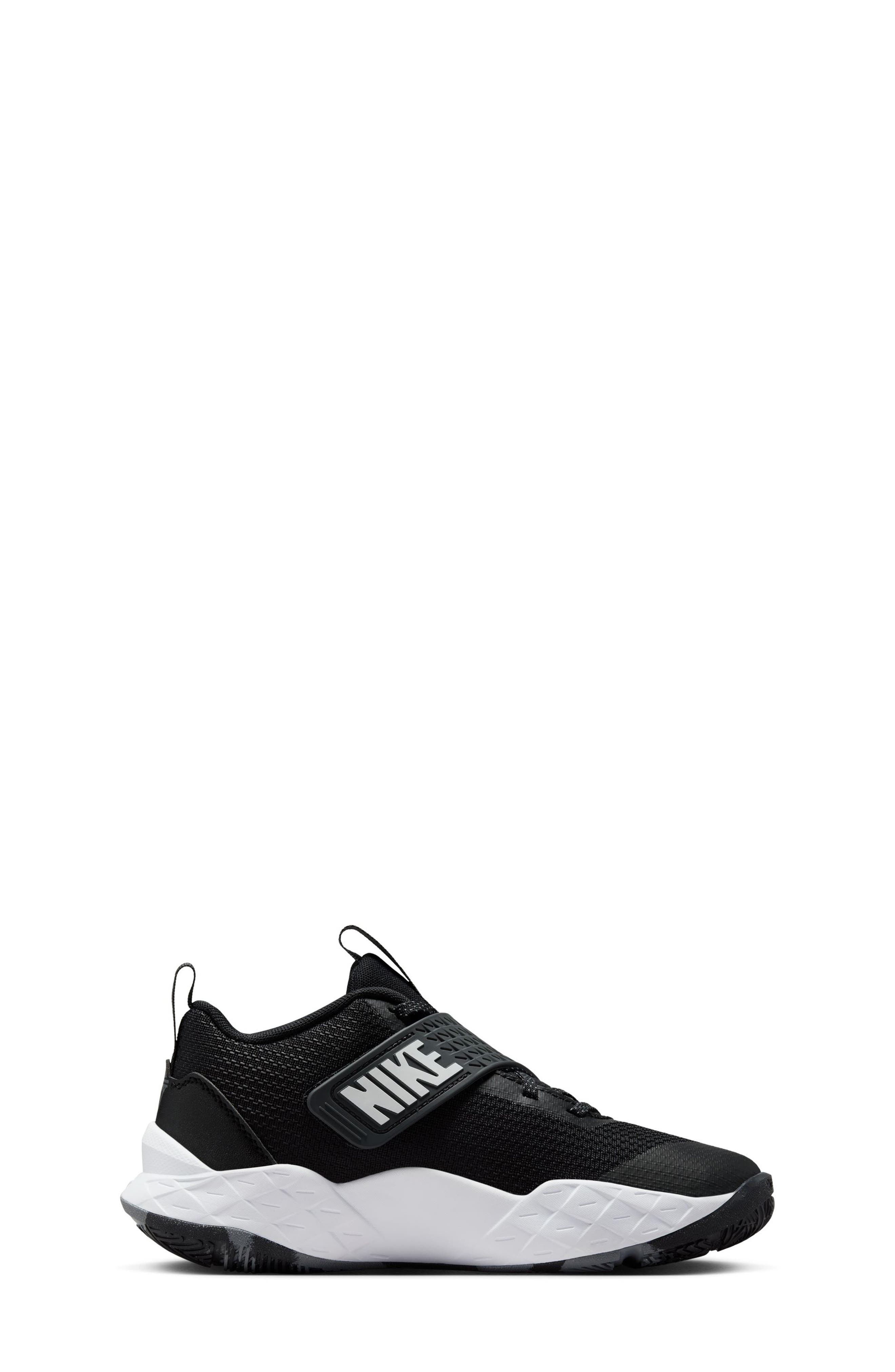 Nike Kids' Team Hustle D 12 Basketball Shoe, Alternate, color, 002 Black/White