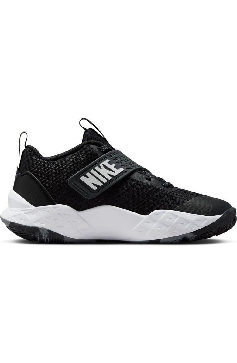 Nike Kids' Team Hustle D 12 Basketball Shoe, Alternate, color, 002 Black/White