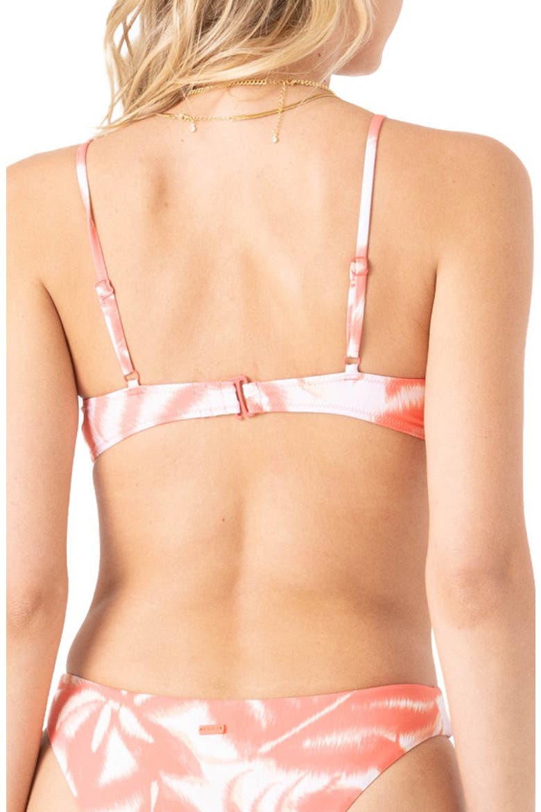 Palm Haze Knot Bikini Top, Alternate, color, CORAL MULTI