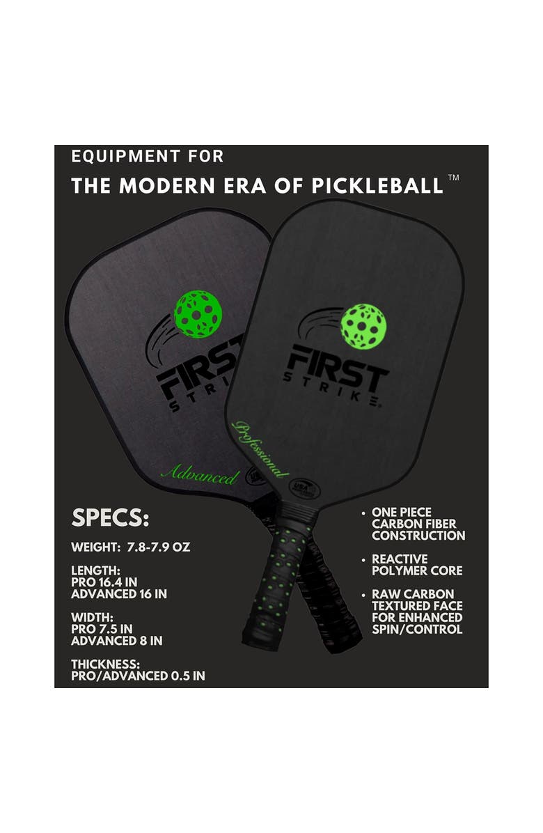 First Strike Pickleball Professional Pickleball Paddle, Alternate, color, Black