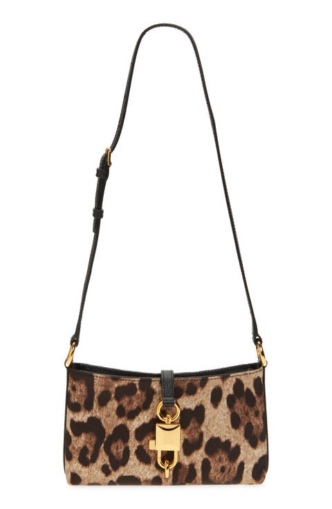 Sicilian Street Lock Faux Leather Shoulder Bag