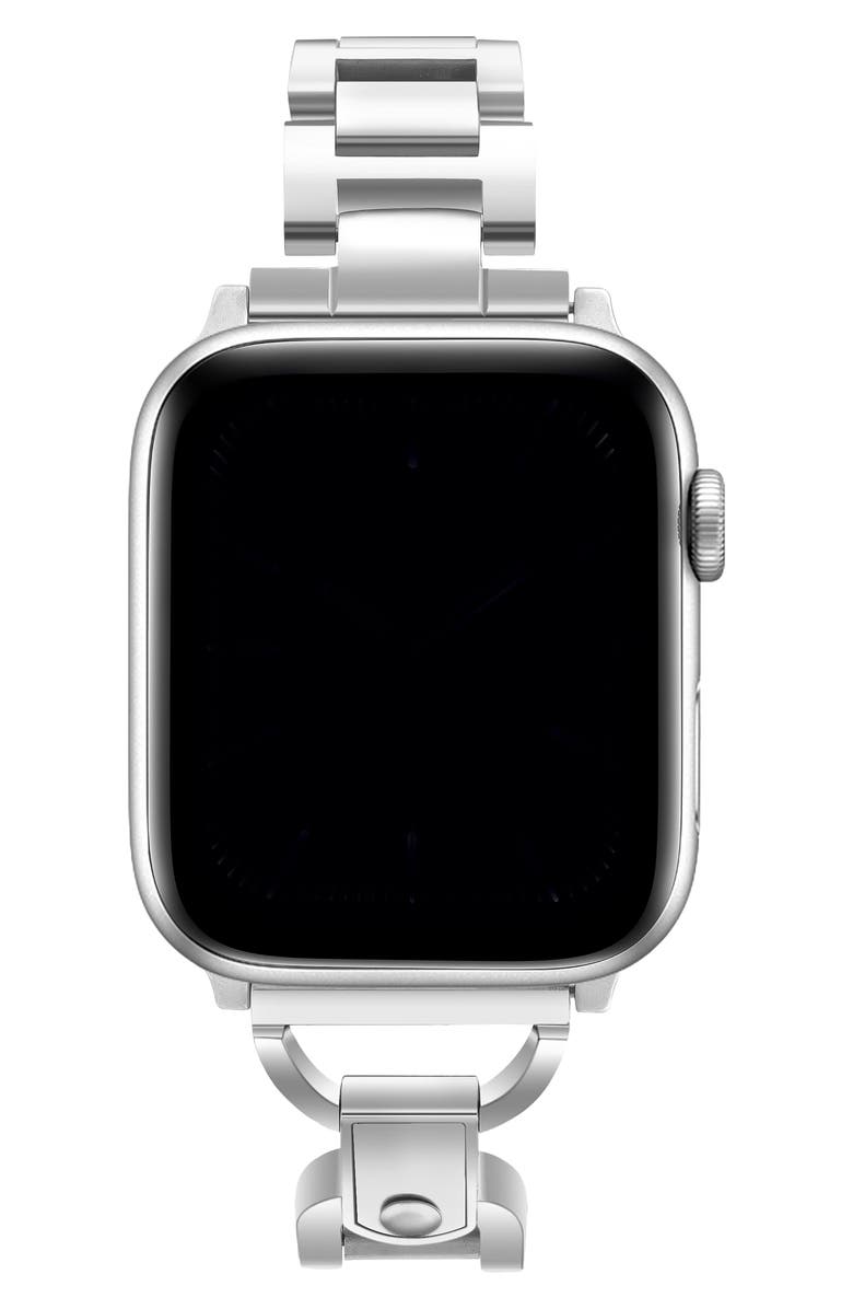 The Posh Tech Avery Stainless Steel Apple Watch<sup>®</sup> Watchband, Alternate, color, Silver