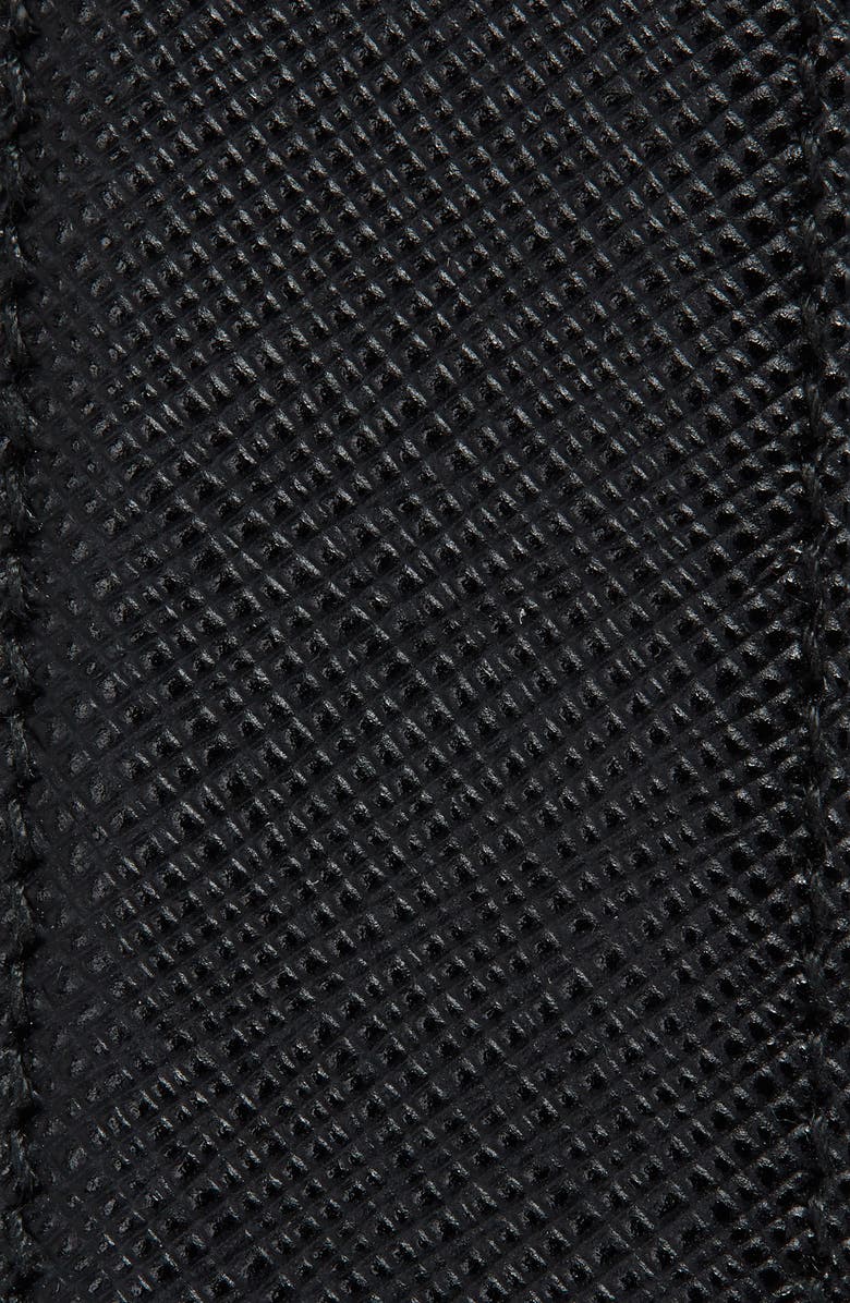 Prada Triangle Logo Saffiano Leather Belt, Alternate, color, 