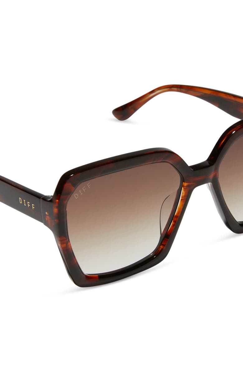 DIFF Sloane 54mm Square Sunglasses, Alternate, color, Brown Gradient
