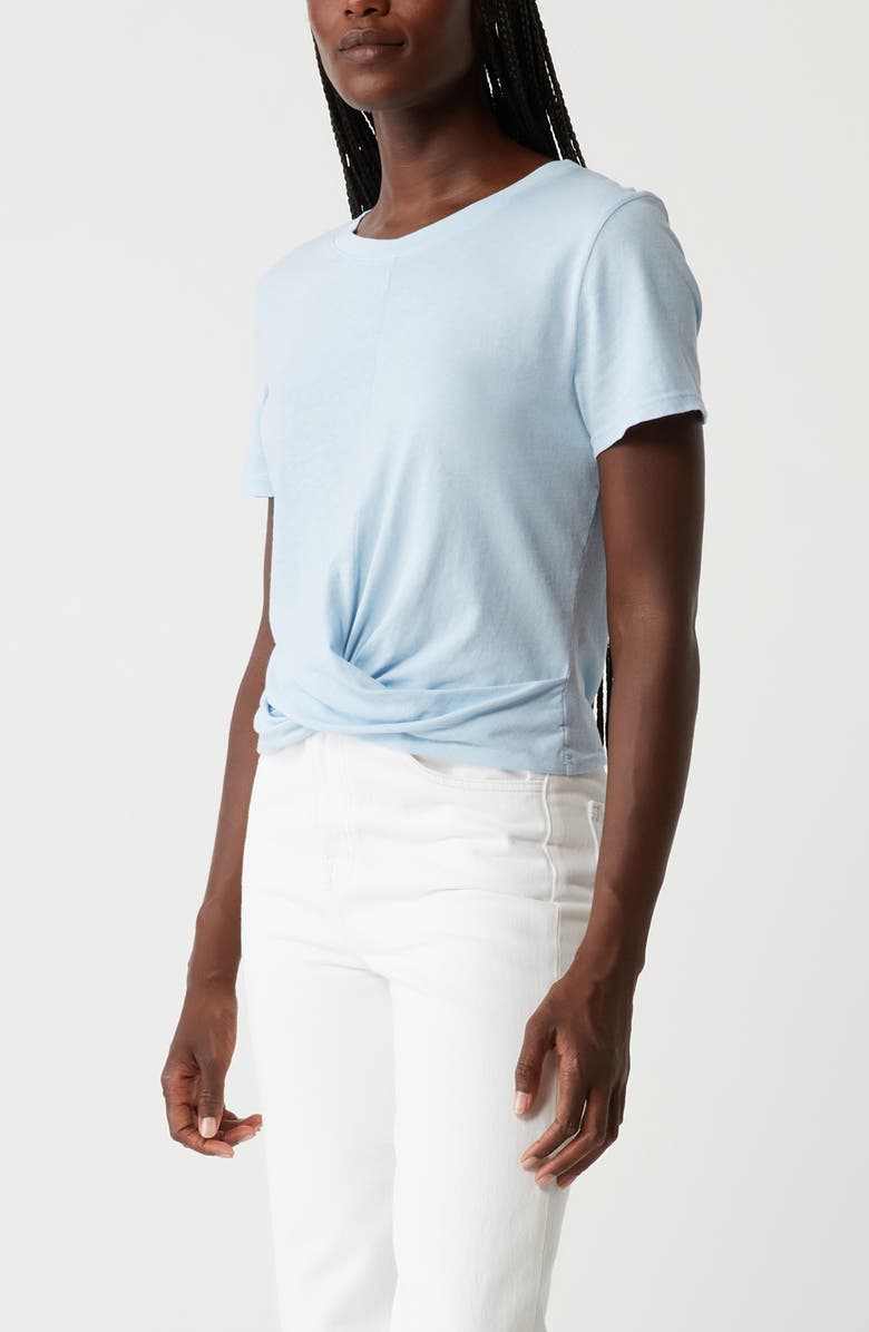 Michael Stars Hollis Criss Cross T-Shirt, Alternate, color, Fountain