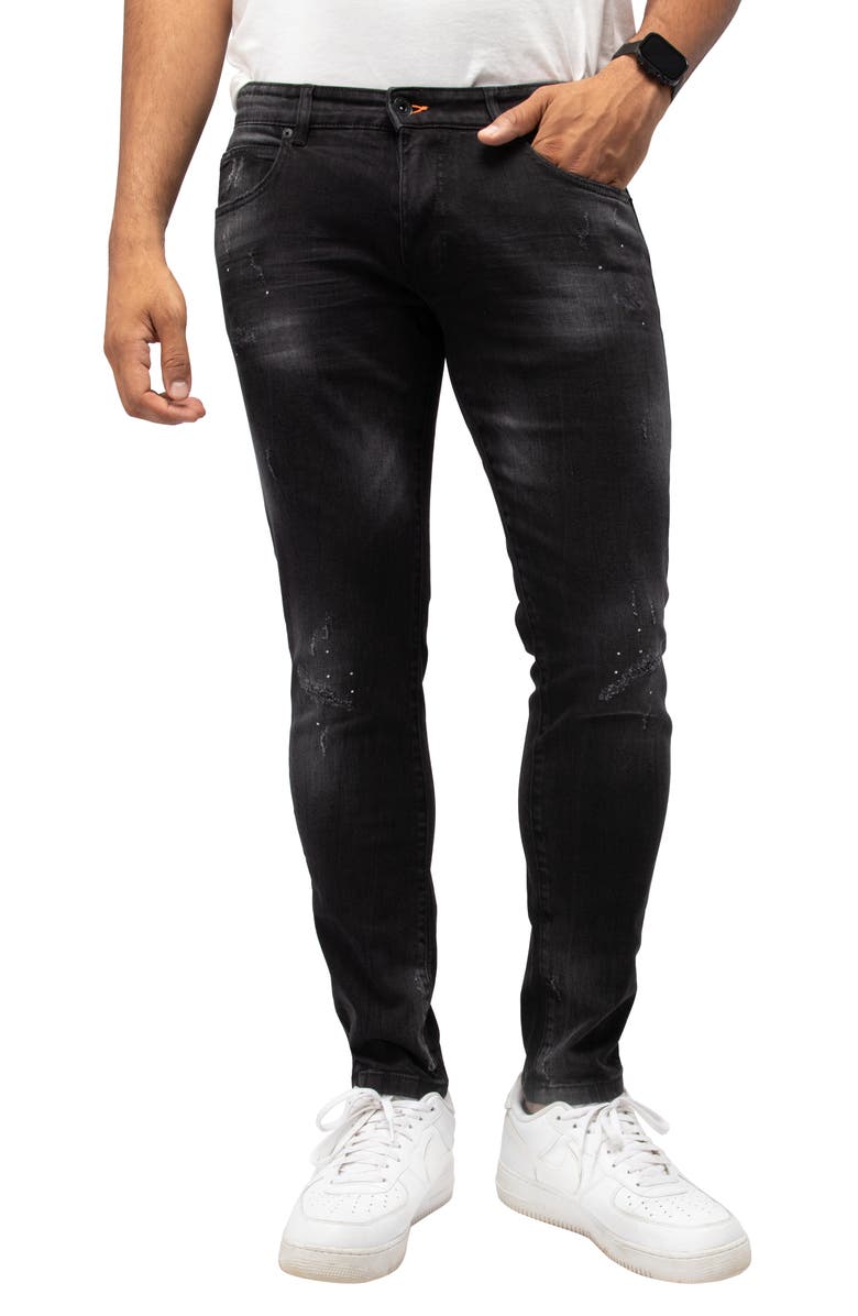 XRAY Distressed Skinny Jeans, Main, color, 