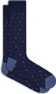 Bugatchi Neat Mercerized Cotton Blend Dress Socks