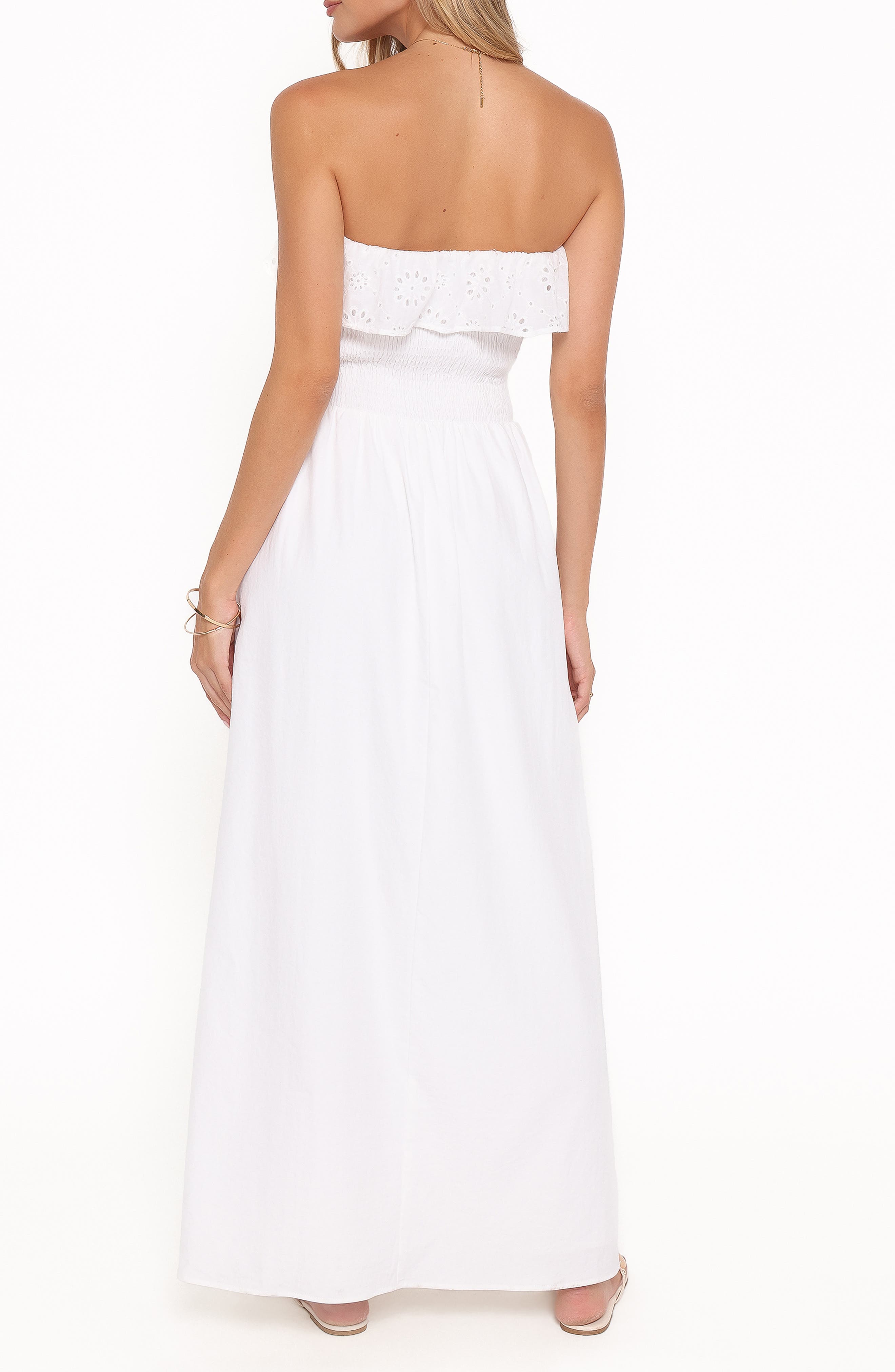 Gilbert Eyelet Ruffle Strapless Maxi Dress - image 2