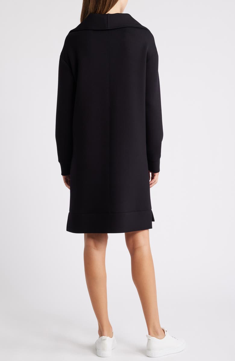 Caslon<sup>®</sup> Half Zip Long Sleeve Sweatshirt Dress, Alternate, color, 