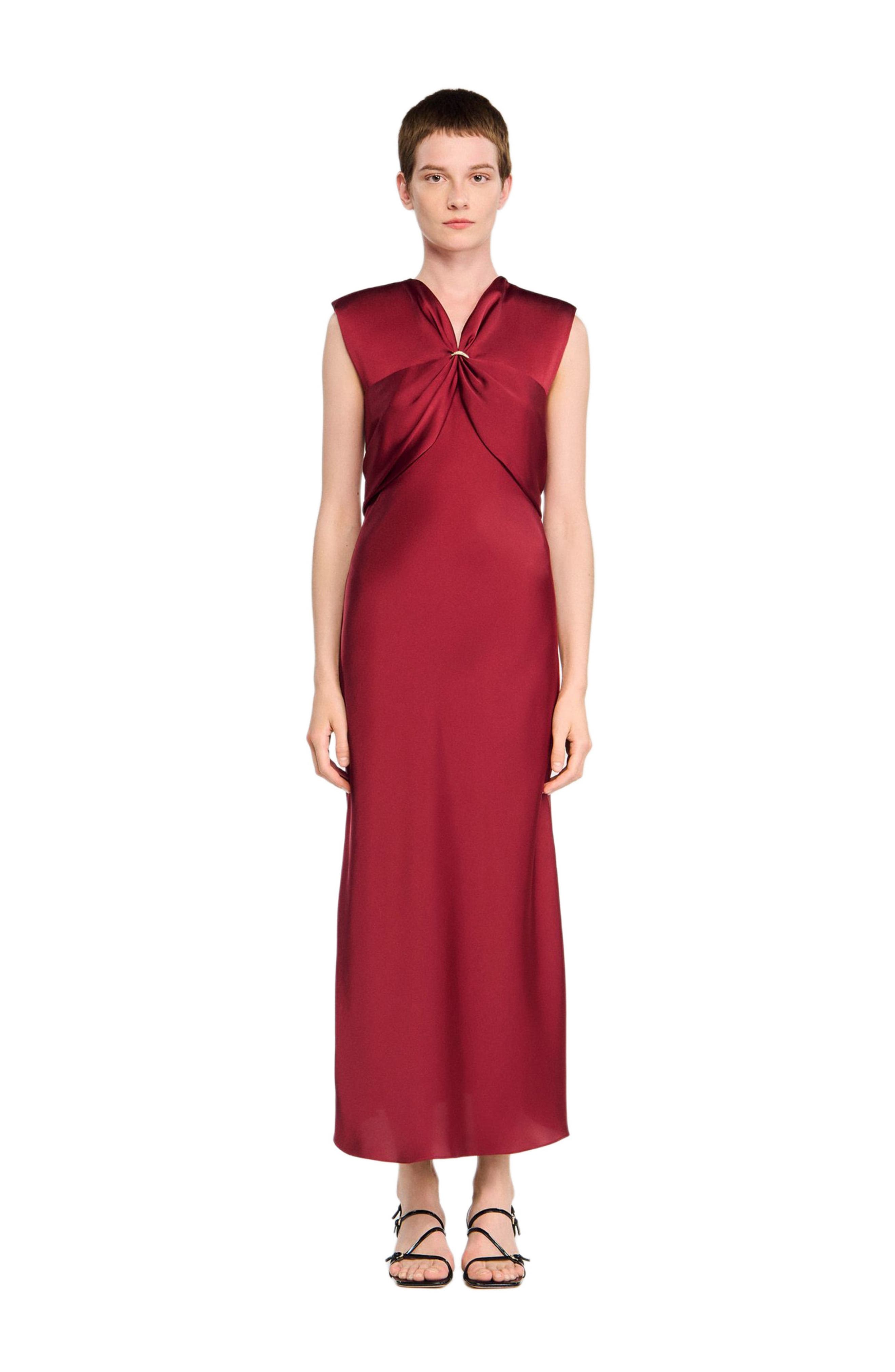 V-neck maxi dress