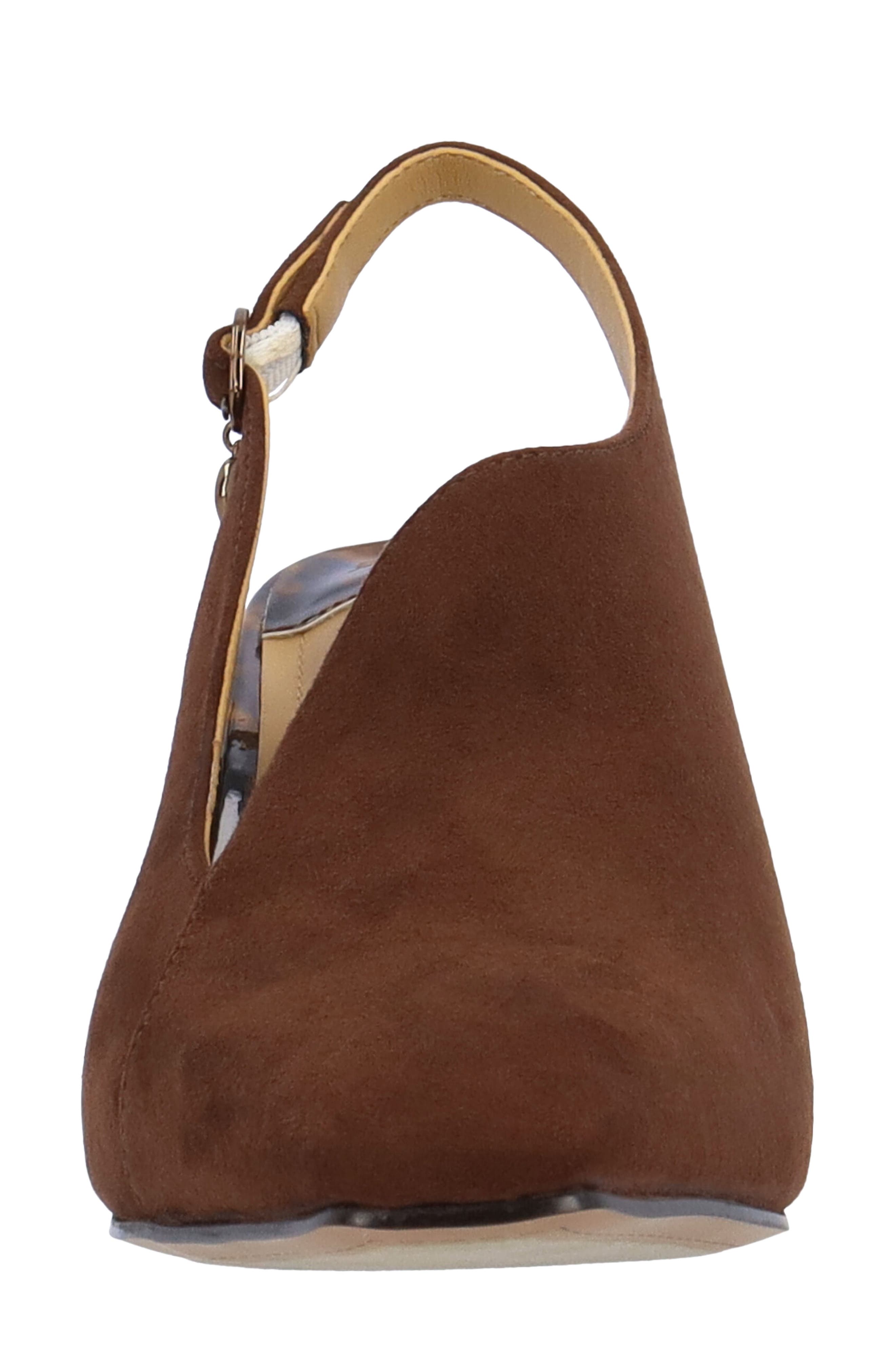 J. Reneé Prissy Slingback Pump, Alternate, color, Chocolate
