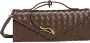 JW PEI Celeste Woven Faux Leather Envelope Clutch