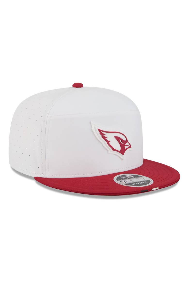New Era Men's New Era White/Cardinal Arizona Cardinals 2025 NFL Training Camp Split Panel 9FIFTY Snapback Hat, Alternate, color, White