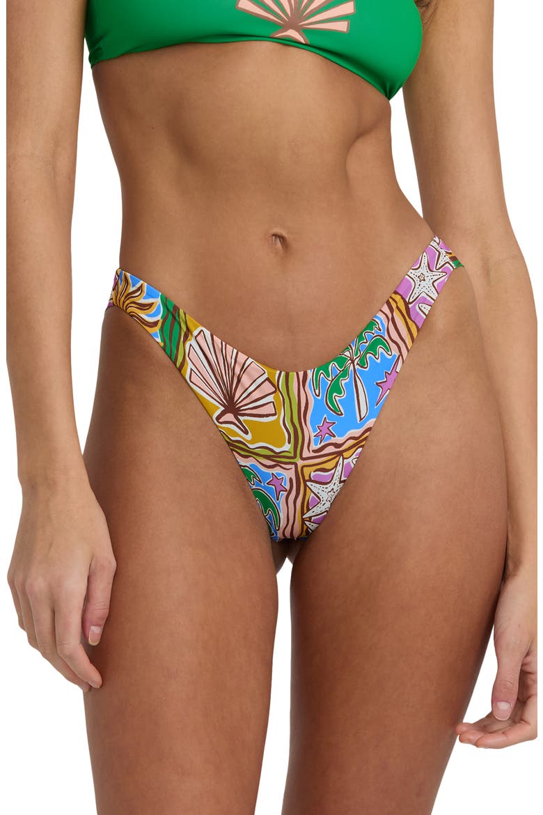 Heat Dream Tanga Bikini Bottoms, Alternate, color, MULCH