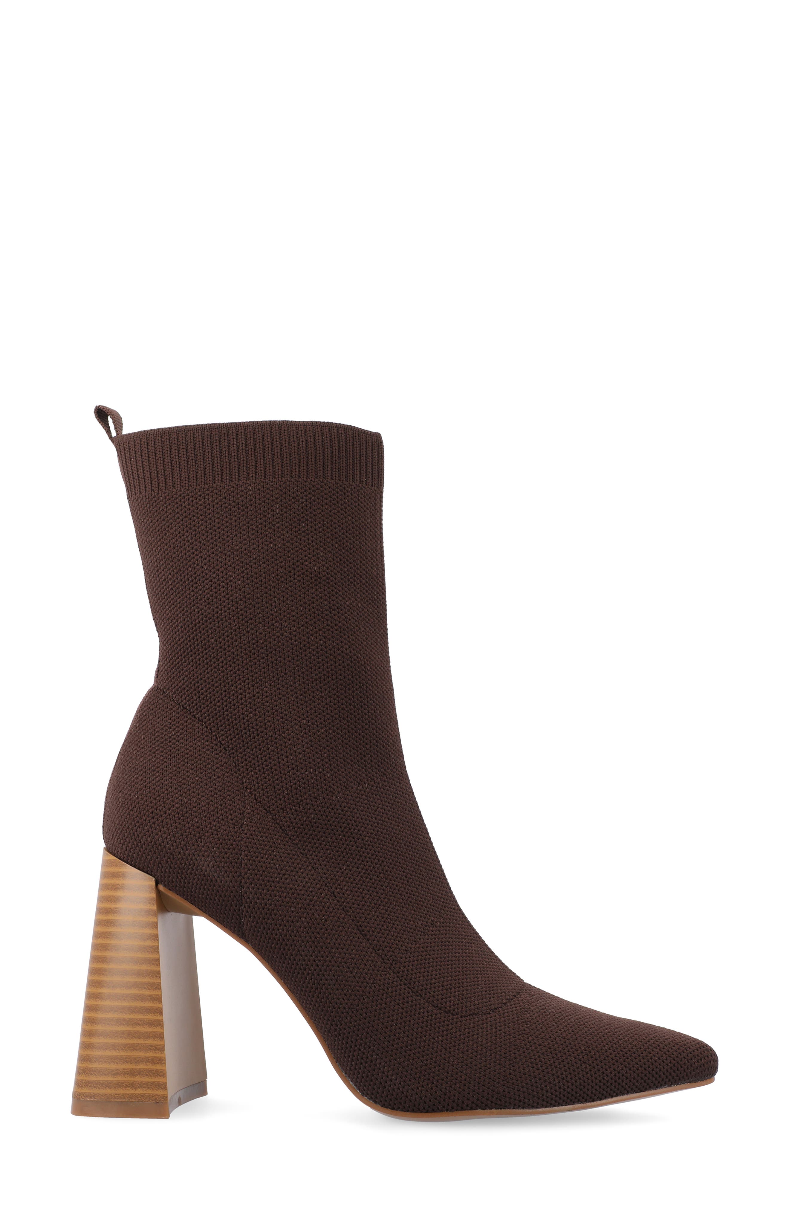 Journee Collection Noralinn Bootie, Alternate, color, Brown