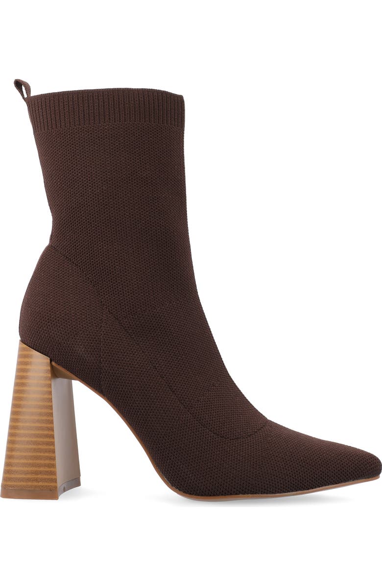 Journee Collection Noralinn Bootie, Alternate, color, Brown