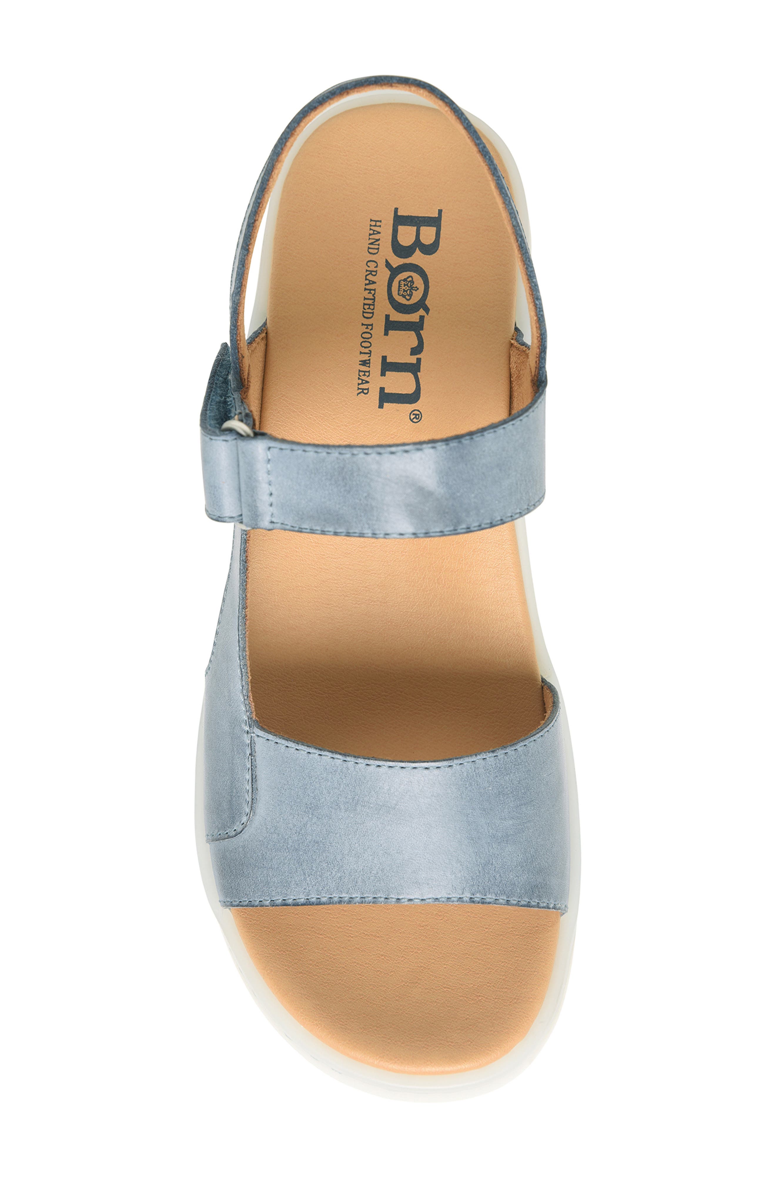 Børn Kit Platform Sandal, Alternate, color, Navy Leather