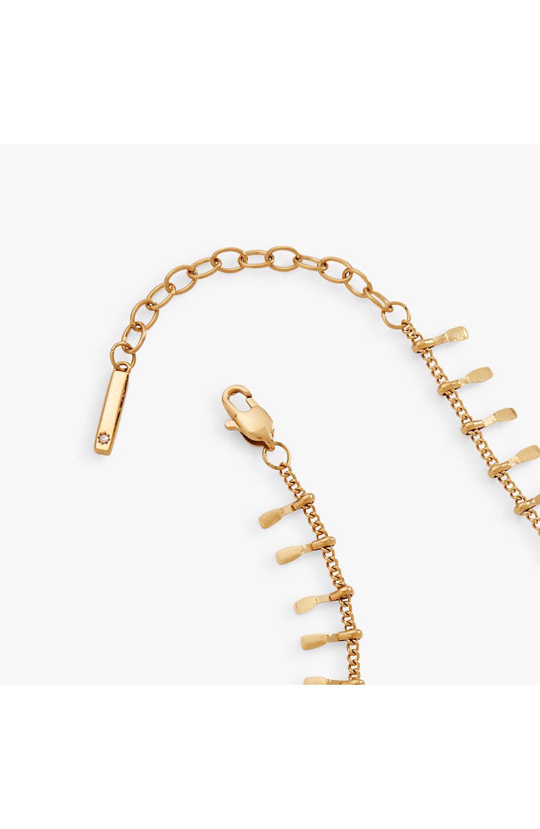 Alex and Ani Paddle Tassel Chain Anklet, Alternate, color, Gold