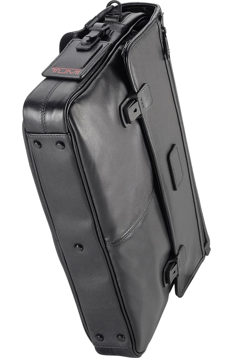 TUMI 'Alpha' Slim Flap Leather Briefcase, Alternate, color,