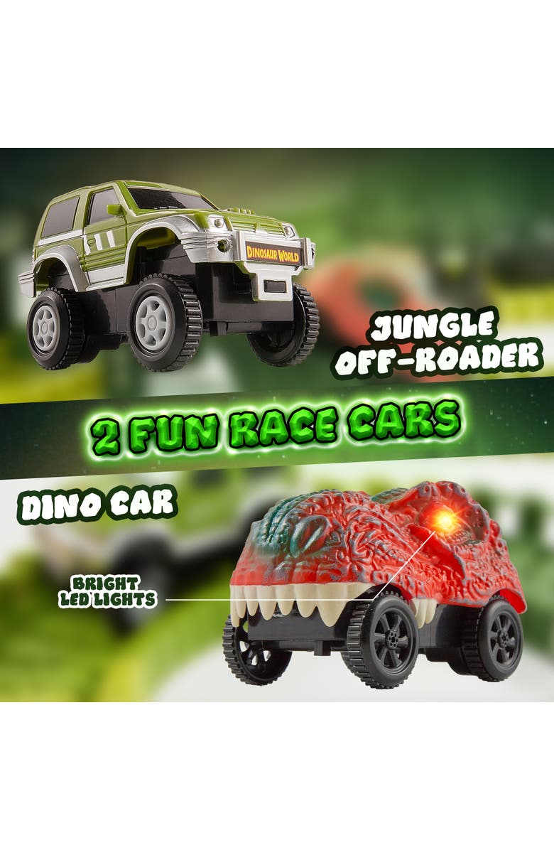 USA Toyz Dinosaur Track STEM Set Toy 225 Piece, Alternate, color, Multi Color