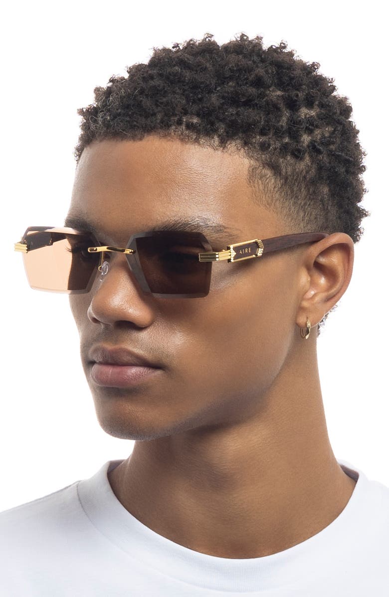 AIRE Nebula 60mm Rimless Square Sunglasses, Alternate, color,