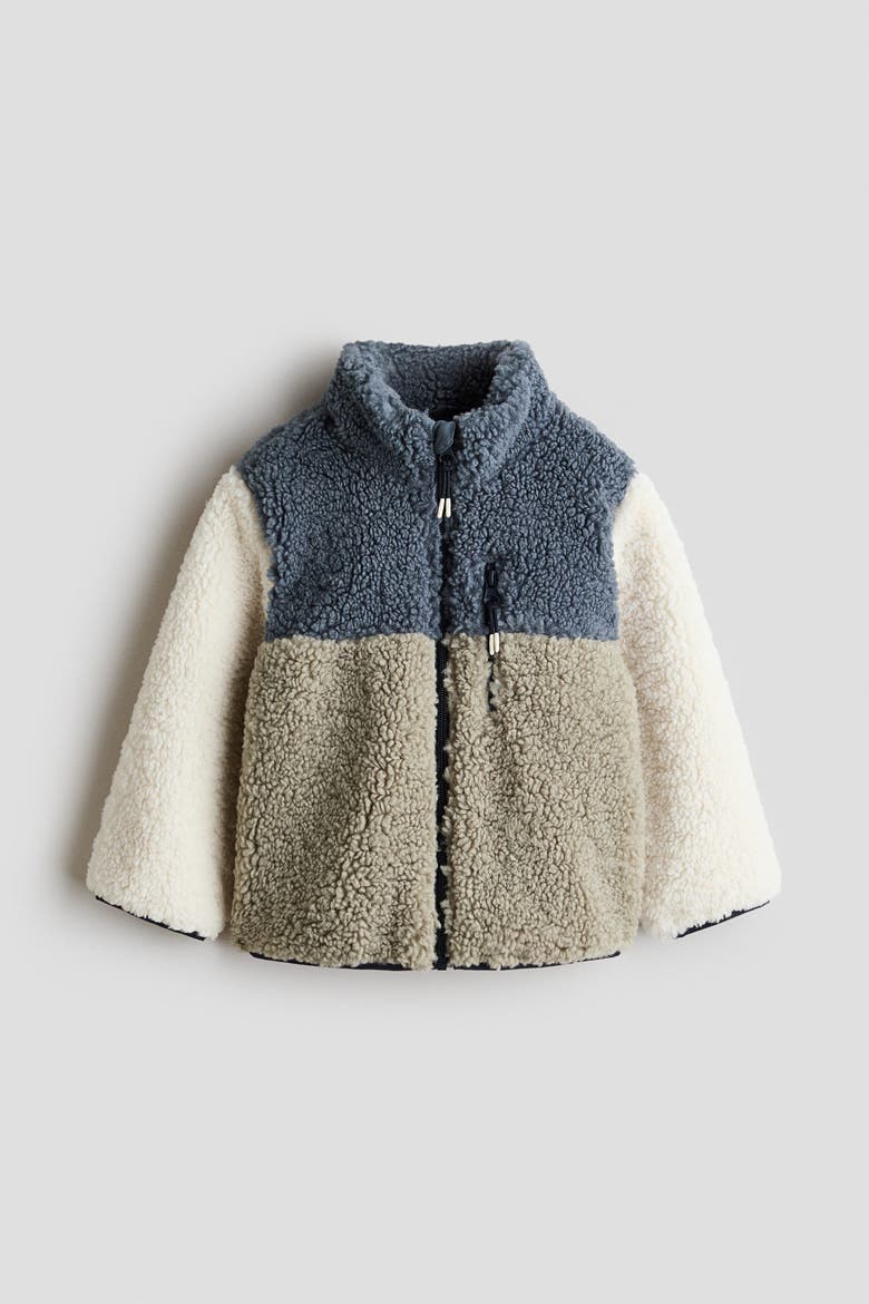 Teddy Jacket, Main, color, Dark blue/color block