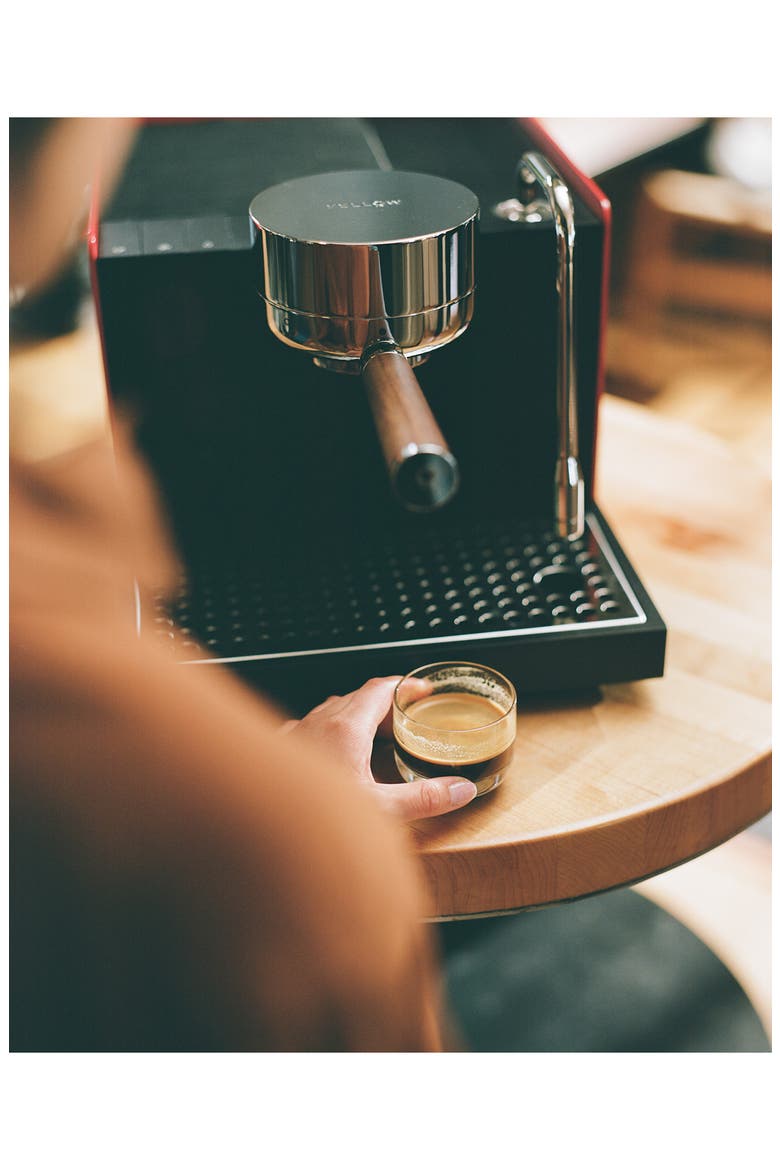 Espresso Series 1 Espresso Machine, Alternate, color, CHERRY RED/WALNUT