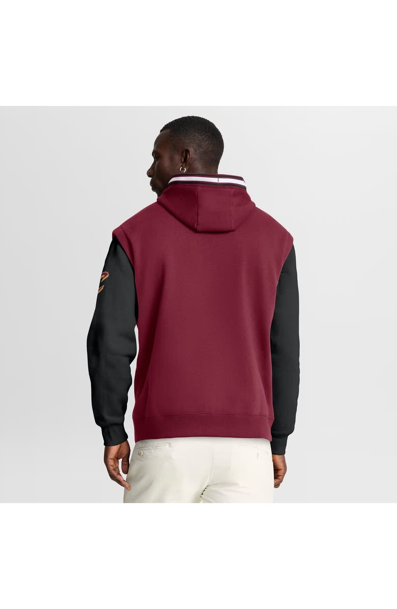 FANATICS Men's Fanatics Wine/Black Cleveland Cavaliers Half Court Shot Clock Fastbreak Hoodie, Alternate, color, Wine