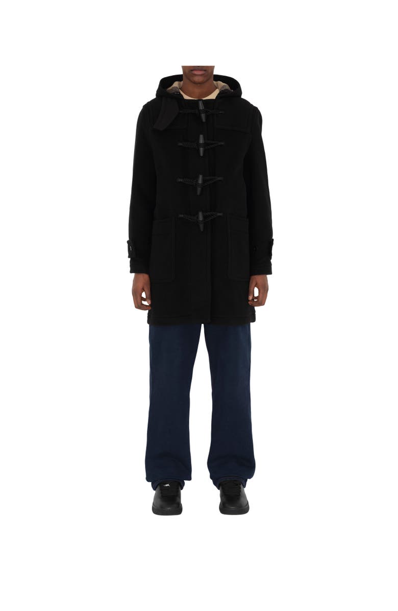 Burberry Wool Blend Duffle Coat, Alternate, color,