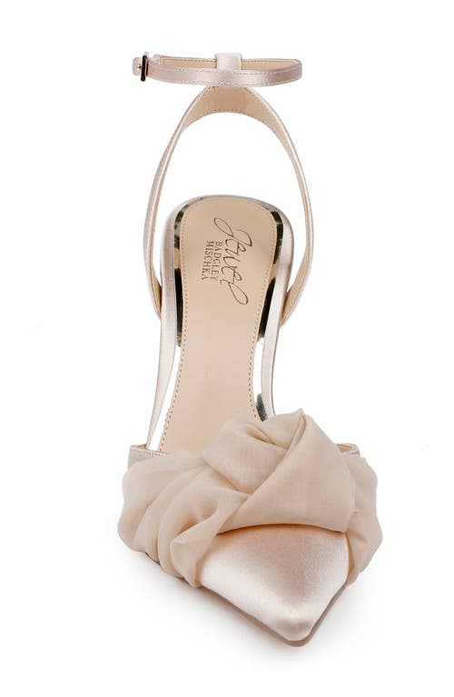 Jewel Badgley Mischka Federica Ankle Strap Pointed Toe Pump