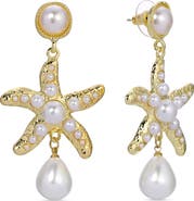 EYE CANDY LOS ANGELES Zasa Starfish Drop Earrings