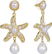 EYE CANDY LOS ANGELES Zasa Starfish Drop Earrings