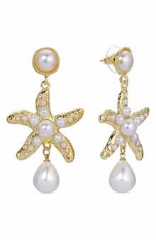 Zasa Starfish Drop Earrings