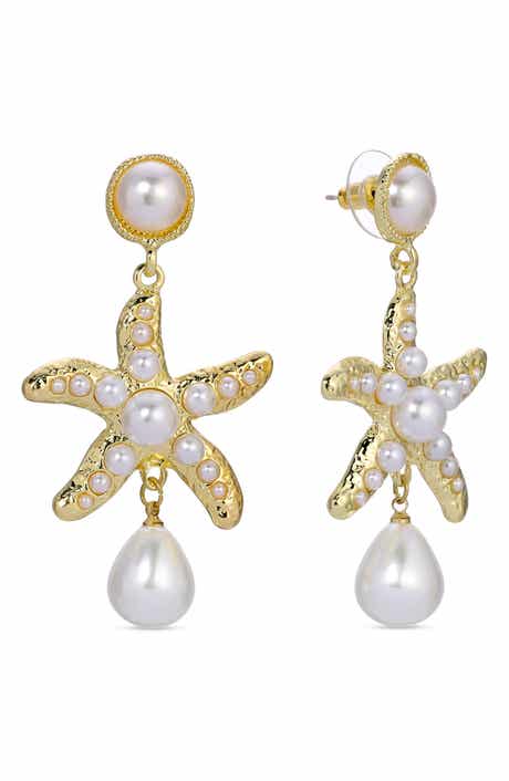 EYE CANDY LOS ANGELES Zasa Starfish Drop Earrings