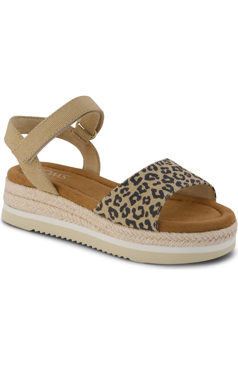 TOMS Diana Platform Wedge Sandal, Main, color, Beige