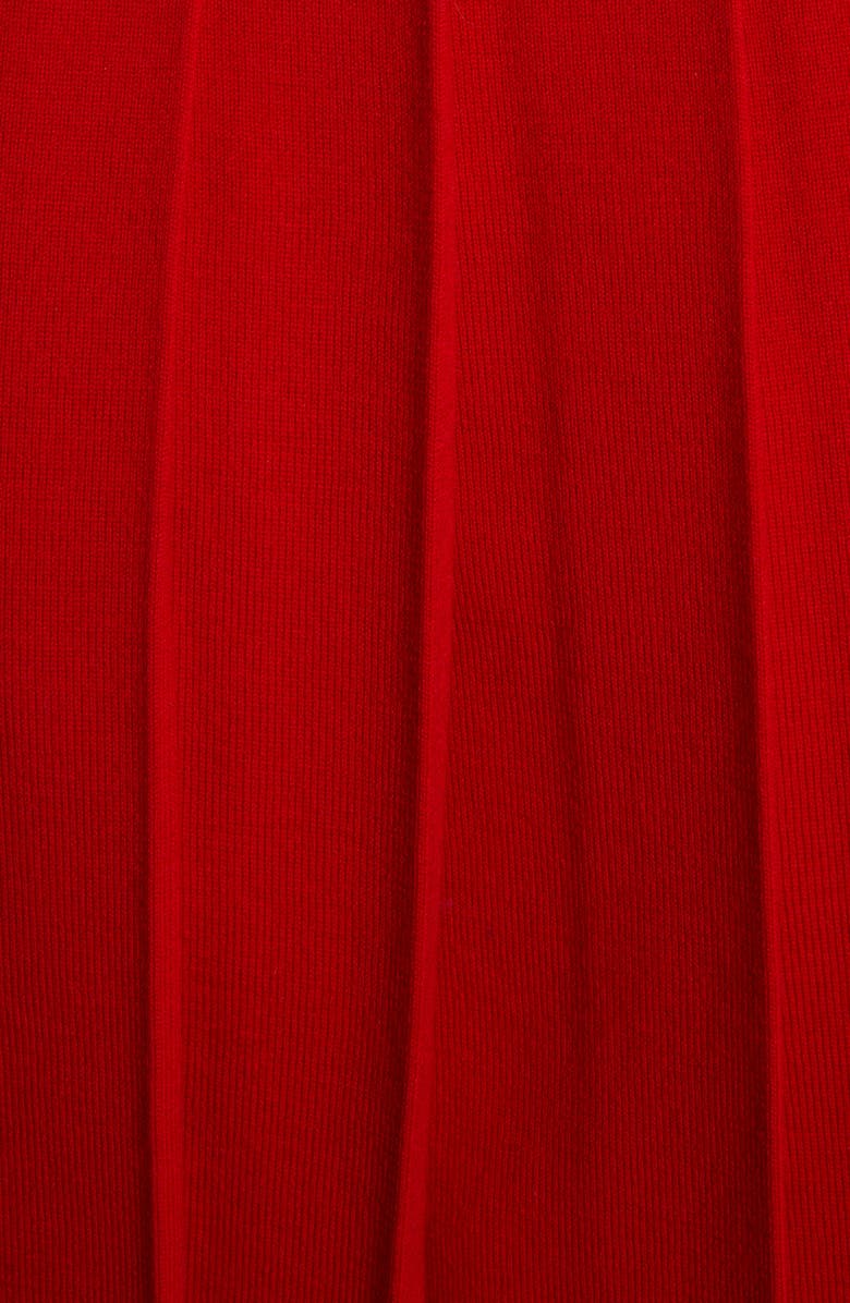 Thom Browne Tipped Step Hem Pleated Wool Blend Skirt, Alternate, color, 