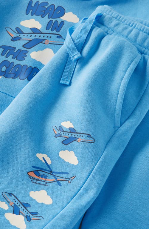 Tucker + Tate Kids' Printed Kanga Sweatshirt & Sweatpants Set In Blue