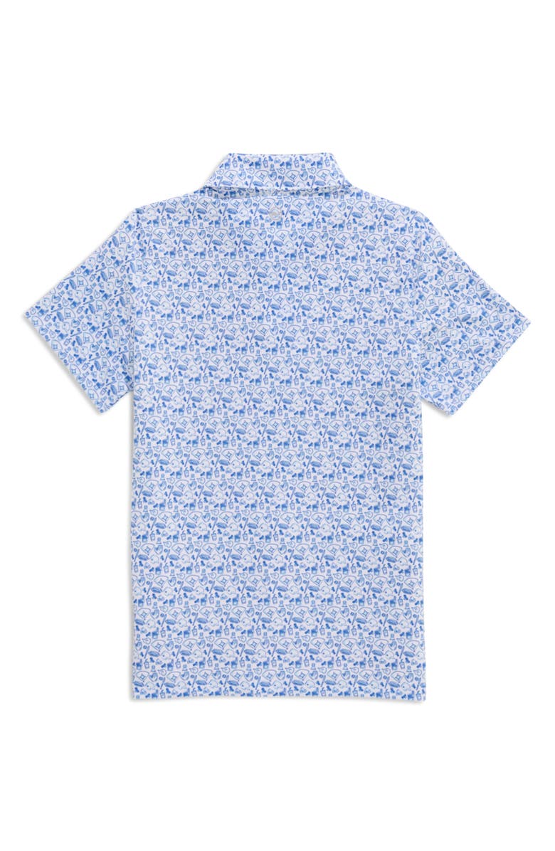 vineyard vines Kids' Print Polo, Alternate, color, Ballpark Fun