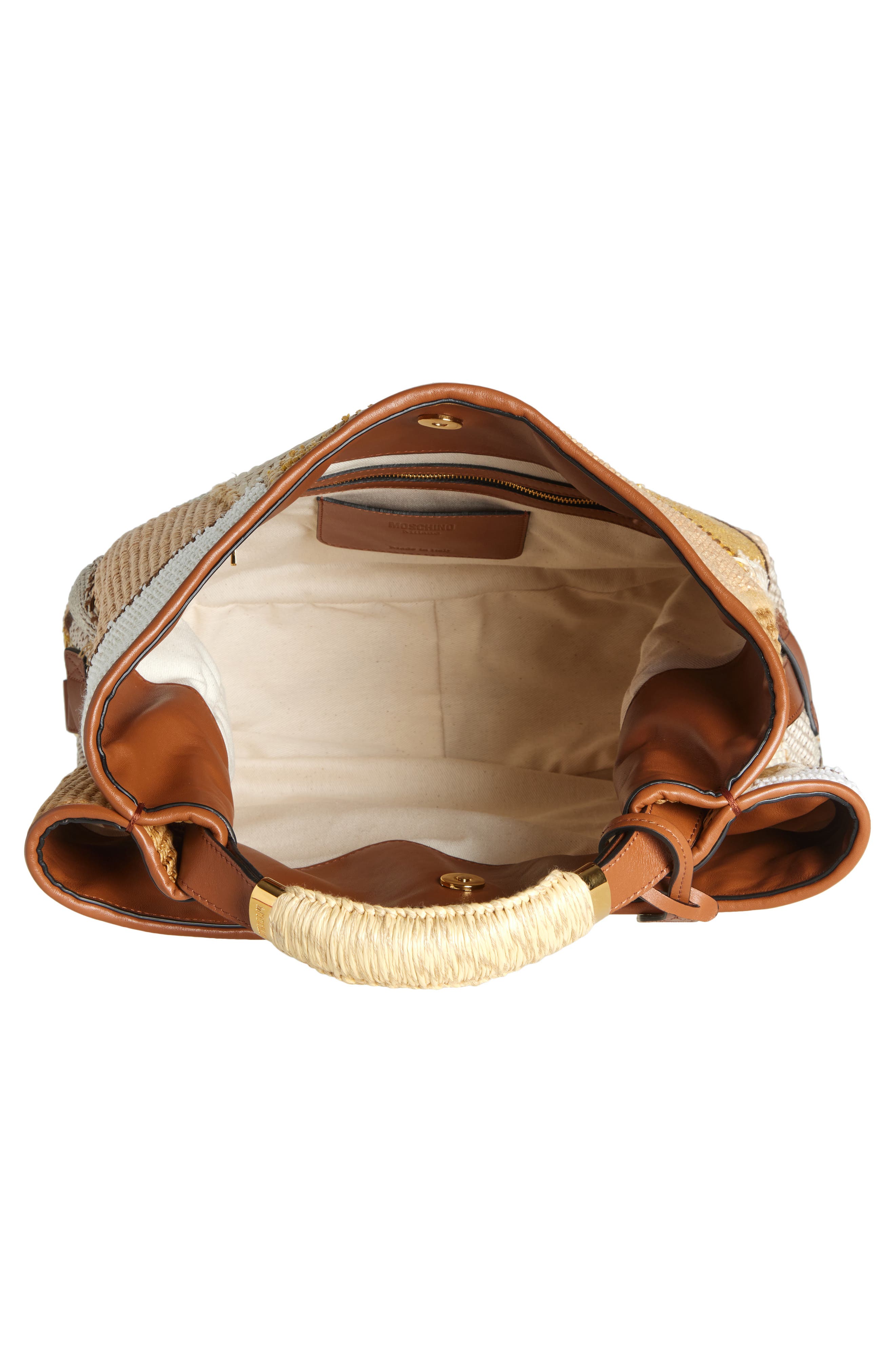 Moschino Handle Me Handheld Bag, Alternate, color, 