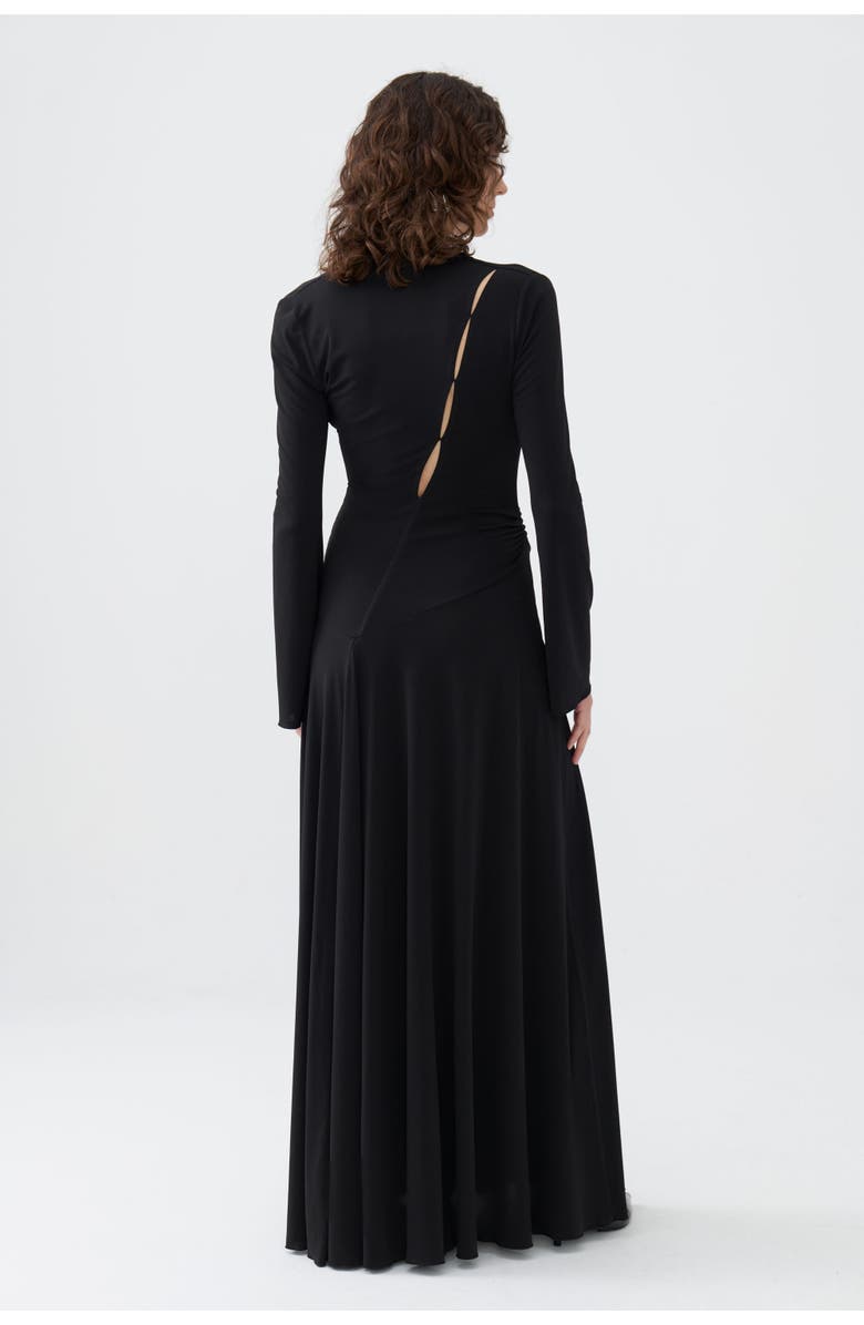 Nocturne Double Breasted Long Dress, Alternate, color,