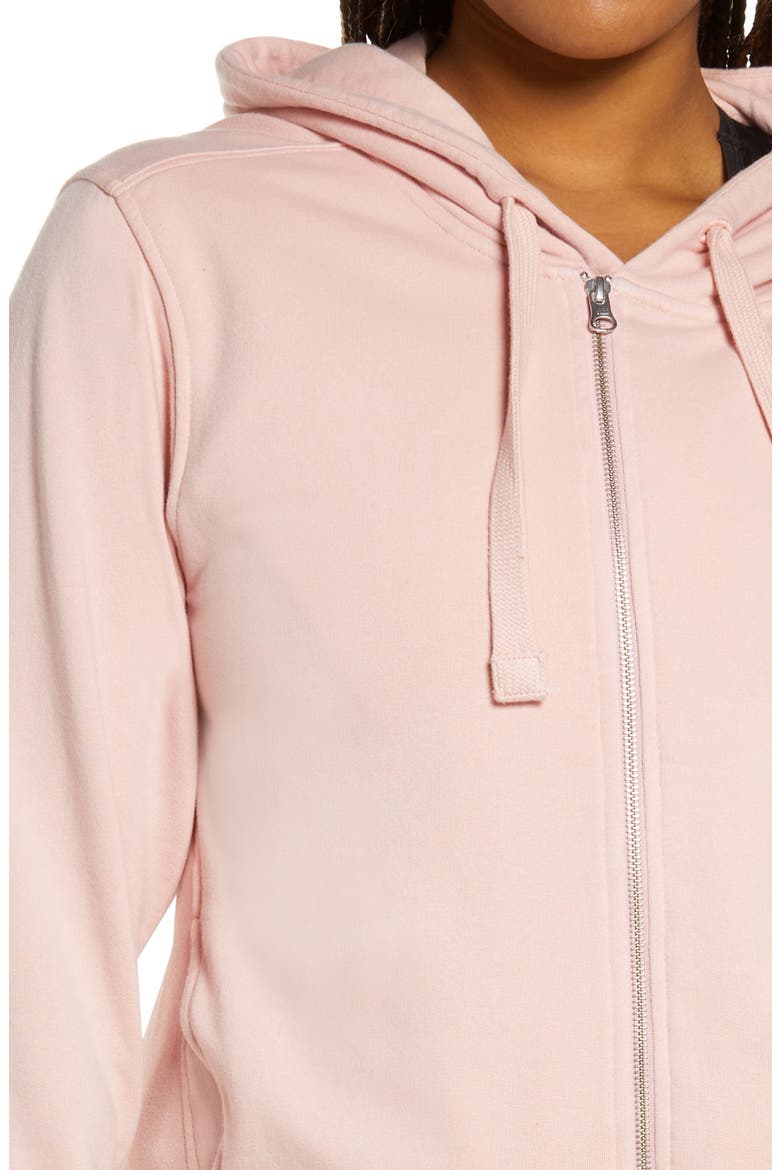 West Coast Women's Asymmetrical Zip Hoodie, Alternate, color, PINK SILVER